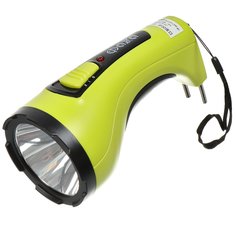 Фонарь ручной, встроенный аккумулятор, ФАZА, AccuF2-L3W-gn, зарядка от сети 220 В, зеленый, 2857118