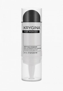 Пудра Krygina Cosmetics для лица фиксирующая рассыпчатая прозрачная, праймер Fixit Powder, 9 г