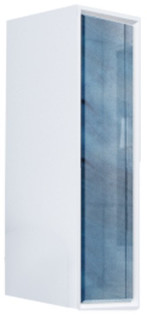 Шкаф голубой мрамор/белый глянец R Marka One Seattle У73159