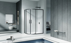 Душевой уголок 120х80 см Good Door Cofe R-120-C-B прозрачное