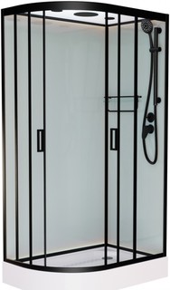 Душевая кабина 120x80x220 см Frank F412R Black 214215 прозрачное