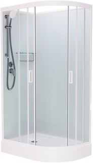 Душевая кабина 120x80x215 см Frank F412L М White 20021 текстурное стекло