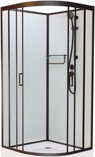 Душевая кабина 80x80x215 см Frank F408 Black 800004 прозрачное