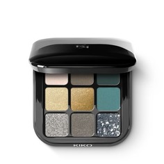 Тени GLAMOUR MULTI FINISH EYESHADOW PALETTE/ГЛАМУРНАЯ ПАЛИТРА ТЕНЕЙ С РАЗЛИЧНЫМИ ФИНИШАМИ Kiko