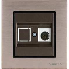 Телефонная двойная розетка Vesta Electric