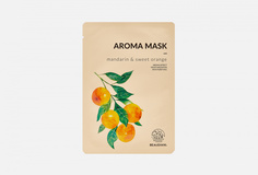 Тканевая маска для лица с эфирными маслами мандарина и сладкого апельсина Beaudiani