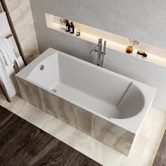 Ванна из литого мрамора 170х70 см Marmo Bagno Глория MB-GL170-70