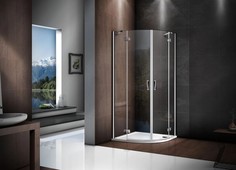Душевой уголок 90х90 см Good Door Saturn R-90-C-CH прозрачное