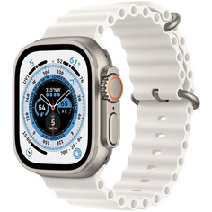 Смарт-часы Apple Watch Ultra 49 мм Titanium, Ocean Band, белый