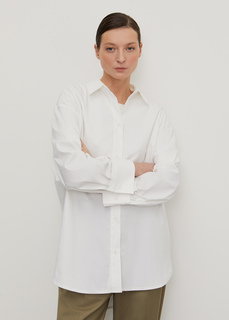 Рубашка оверсайз с широкими манжетами NICEONE [Белый, M]