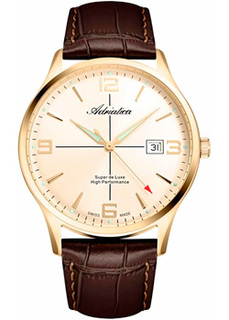 Швейцарские наручные мужские часы Adriatica 8331.1251Q. Коллекция Vintage