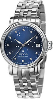 Швейцарские наручные женские часы Epos 4390.152.20.96.30. Коллекция Ladies