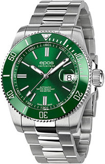 Швейцарские наручные мужские часы Epos 3504.131.93.13.30. Коллекция Diver