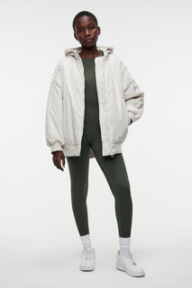куртка женская Куртка-бомбер oversize с трикотажным капюшоном Befree