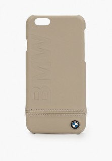 Чехол для iPhone BMW 6 / 6S, Logo Imprint Leather Taupe