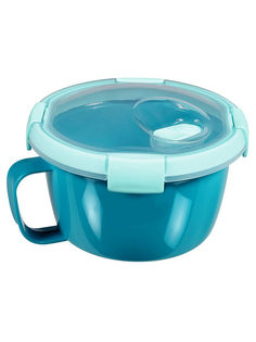 Контейнер-кружка пищевой круглый TO GO 0.9л голубой Curver