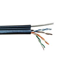 Кабель LANMASTER TWT UTP, 4 пары, Кат.5е, для внешней прокладки, с тросом, 305 м (TWT-5EUTP-OUT-TR)