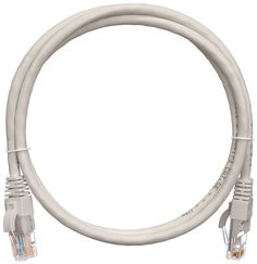 Патч-корд NETLAN EC-PC4UD55B-005-GY-10 U/UTP 4 пары, Кат.5е, 2хRJ45/8P8C, T568B, Molded, PVC, 0.5м, серый, уп-ка 10шт