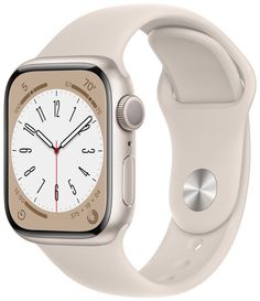 Умные часы Apple Watch Series 8 45mm Sport M/L (MNUQ3LL/A) Starlight