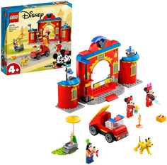 Конструктор LEGO Classic "Пожарная часть и машина Микки и его друзей" 10776