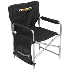 Кресло складное 49х49х72 см, черное, ткань водооталкивающая, с карманом, 100 кг, Nika, КС1/Ч