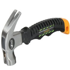 Молоток-гвоздодер плотничный, 0.25 кг, с магнитом, обрезиненная, Pobedit, Mini Polished, 2533825