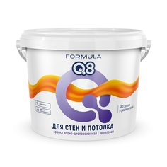 Краска воднодисперсионная, Formula Q8, интерьерная, матовая, 5 кг