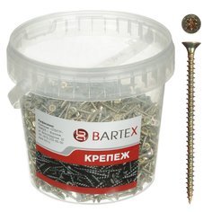 Саморез универсальный, диаметр 5х70 мм, 150 шт, оцинкованный, банка, Bartex