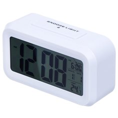 Часы-будильник настольные, 13.5х7.5 см, прямоугольные, пластик, Электрон, Y4-5212