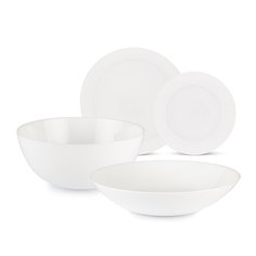 Сервиз столовый стекло, 19 предметов, на 6 персон, Luminarc, Diwali White, V0361/Q9315, белый