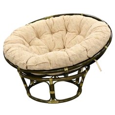 Кресло-качалка Ротанг, 115х100х94 см, натуральный ротанг, подушка, 120 кг, 23/01В