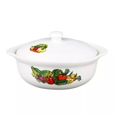 Кастрюля керамика, 2 л, с крышкой, крышка керамика, Millimi, Аппетит, 826-258