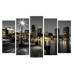 Картина модульная, холст, 125х80 см, 5 модулей, X-331H