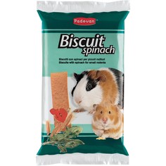 Лакомство для грызунов PADOVAN Бисквиты со шпинатом 30 г