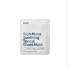 Маска для лица DEAR, KLAIRS Тканевая маска с керамидами Rich Moist Soothing Tencel Sheet Mask 25