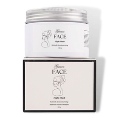 GRACE FACE Ночная увлажняющая гель-маска для лица с экстрактом граната