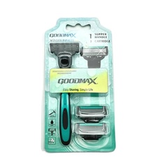 Станок для бритья GOODMAX Мужская бритва с 3 сменными кассетами Windrunner 4 лезвия 1