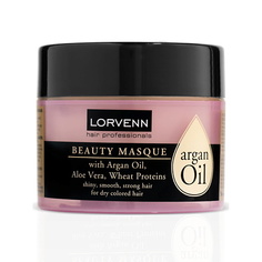 Маска для волос LORVENN HAIR PROFESSIONALS Маска для интенсивного ухода волос ARGAN OIL BEAUTY MASQUE 200.0