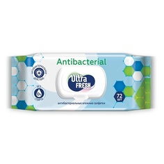 Салфетки для тела ULTRA FRESH Влажные салфетки Antibacterial 72