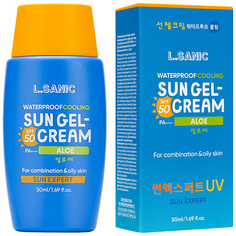 Солнцезащитный гель для лица LSANIC Гель-крем для лица солнцезащитный водостойкий матирующий с экстрактом алоэ SPF 50/PA++++ L.Sanic