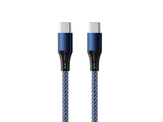 Аксессуар AccesStyle Type-C - Type-C 1m Black-Blue CC30-F100M