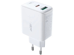Зарядное устройство Acefast A5 PD32W USB-C+USB-A White AF-A5-WH