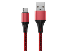 Аксессуар AccesStyle USB - MicroUSB 1m Red-Black AM24-F100M