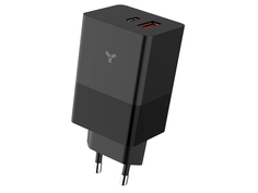 Зарядное устройство AccesStyle Crocus GaN 65WCA Type-C + USB-A Black