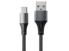 Аксессуар AccesStyle USB - Type-C 1m Black-Grey AC30-F100M