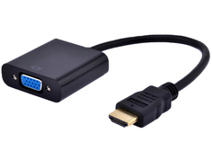 Аксессуар Flexis HDMI - VGA 0.25m Black FL-HDMI-VGA-0.25M-BK