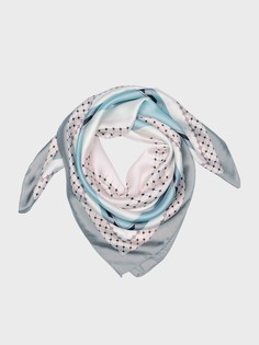 Платок с принтом розово-голубой (70*70) Elis