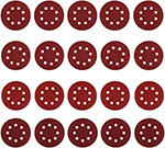 Набор шлифовальных кругов Deko SD20-1 (P40, P80, P120, P240), 125 мм, 20 шт ДЕКО