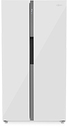 Холодильник Side by Side ZUGEL ZRSS630W, белое стекло