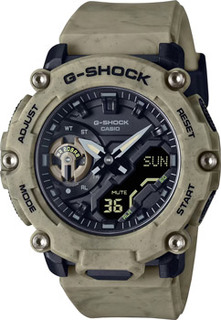 Японские наручные мужские часы Casio GA-2200SL-5A. Коллекция G-Shock